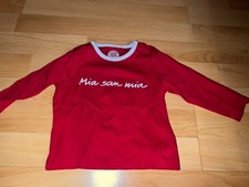 Baby Shirt Langarm - FC Bayern - Mia san Mia - Größe 74-80 - Wie Neu 