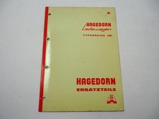 Hagedorn LK Ladewagen Ersatzteilliste Ersatzteilkatalog 1967