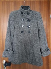 OneTouch 38 M Grau Mantel Jacke Übergangsmantel Fischgrätmuster One Touch 