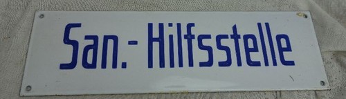 Altes emailschild aus - altes,