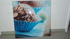 2x Wandbild Glas 40x40 Muffins Sweets