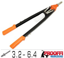 Hebel Nietzange Blindnieten Zange 3.2 - 6.4 mm ALU STAHL Popnieten 550mm-L C0730