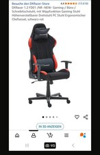 Robas Lund OH/FD01/NR DX Racer 1 Gaming-/ Büro-/ Schreibtischstuhl mit Wippfu...