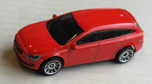 Matchbox volvo v60 wagon - volvo, rot