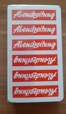 Abendzeitung Werbung, Schafkopf Spielkarten, OVP