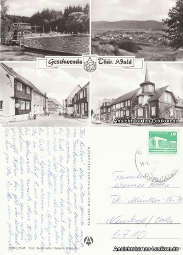 Ansichtskarte geschwenda - ansichtskarte, 4