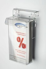 Flyerbox mit Deckel wetterfest , DIN LANG und 1/3A4 , Prospektbox,Prospekthalter