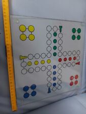 GLASSCHEIBE mit Muster(Gläsernes Mensch Ärgere Dich Nicht)-circa 30X30X0,4 cm