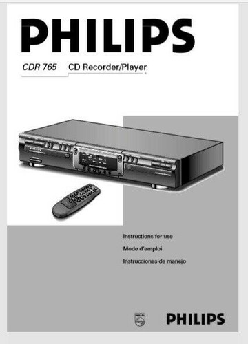 Phillips cdr 765 - cdr, audio