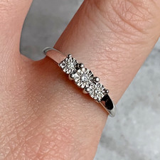 Diamant Ring 9 Karat Gold 375