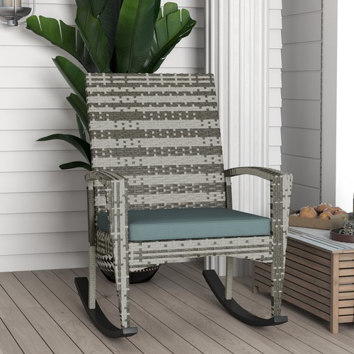 Rattan schaukelstuhl wippe - rattan,