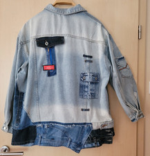Coole Upcycling Jeansjacke
