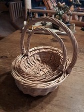 2  x Korb Oval Blumenkind Streukorb Eierkorb  Obstkorb 