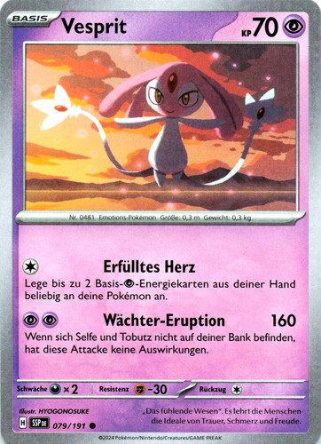 Pokemon karte vesprit - vesprit, ssp