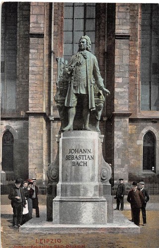 Leipzig bach denkmal gl1908 - bach-denkmal,