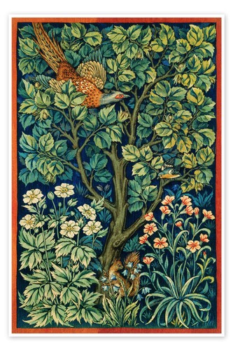 Poster wandteppich mit - wandteppich, fasan