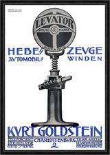 Kurt Goldstein Levator Matador Hebezeuge Winden Plakat Braunbeck Faks_Motor 125