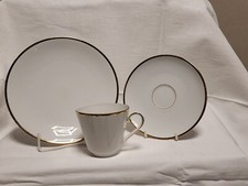Frankenhammer Floss Bavaria, Kaffeegeschirr Set, Weiß mit Goldrand