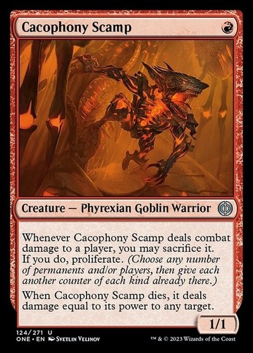 Cacophony scamp phyrexia - scamp,