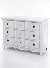 Kommode, Vintage Look, Shabby Style, weiß, matt, massive Kiefer