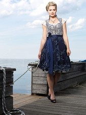 Astrid Söll x Angermeier Dirndl [Designer-Dirndl- AS Be my Queen ] | Blau | Neu