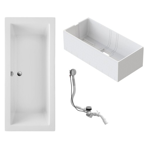 Badewanne balos weiß 170x75 - badewanne,
