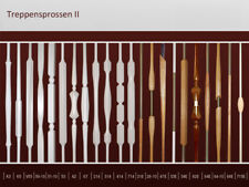 Geländerstäbe Geländer Holz Treppensprossen Treppen Rundstäbe Säule Sprosse 83cm