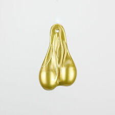 Bike Bullen Hoden Eier Balls Hodensack Auto Pick Up Anhänger Metallic Brass Gold