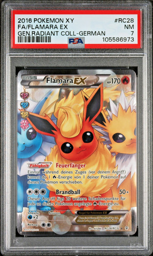2016 pokemon flamara psa - pokemon,