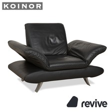 Koinor Rossini Leder Sessel Dunkelgrau Anthrazit manuelle Funktion