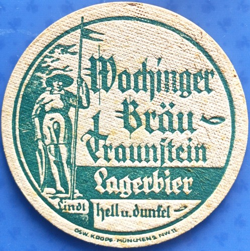 Alter bierdeckel wochinger - bierdeckel,