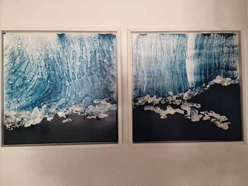 Acryl pouring bilder auf - acryl,