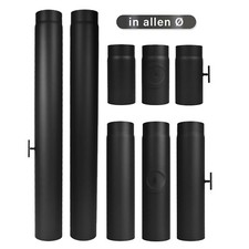 Verlängerungsrohr in allen Ø, Durchmessern, DN, Verlängerung Ofen Rohr Rauchrohr