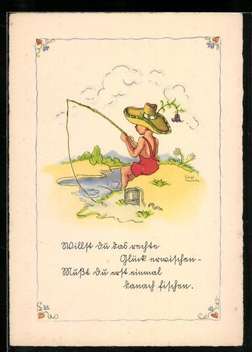 Künstler liesel - künstler-ak,