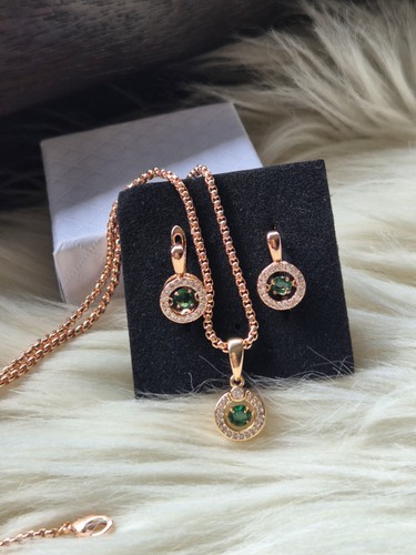 Schmuckset 585 rotgold plated - 585,