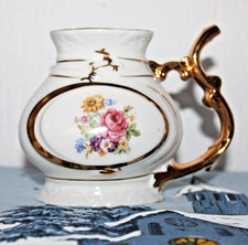 Sammler Porzellan Schnabeltasse Made in Czechoslovakia  Gold u. Blumenmuster TOP