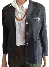 @ Eleganter Jeans Blazer Jacke