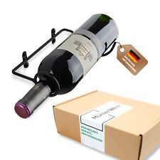 Weinflaschenhalter Metall schwarz – Weinregal zur Wandmontage inkl. Zubehör