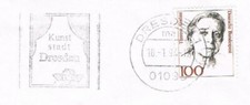 Deutschland - Bedarfsbrief Werbestempel Dresden - Kunst stadt - Theatervorhang