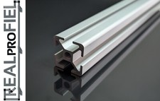 ALU Aluprofil 30x30 Nut 8 Aluminiumprofil bis 3 Meter  VOLLMATERIAL REALproFIEL