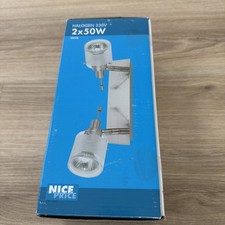 Halogen Wandlampe 2-flammig