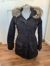 Neu Khujo Parka Mantel Schwarz