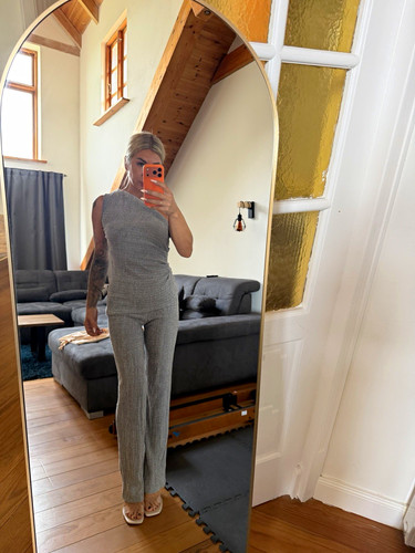 Damen overall einteiler grau - damen,