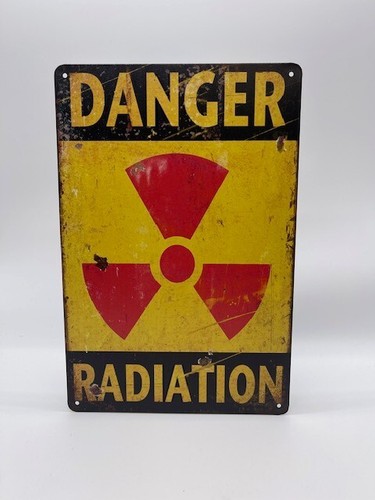 Blechschild danger radiation - blechschild,