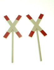 2 x Andreaskreuz LGB Schranke