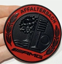 Für Mercedes Benz AMG Emblem Fenster Schriftzug Logo Heckklappe 65mm Schwarz Rot