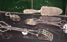 4x Jugendstil Gebäckzange