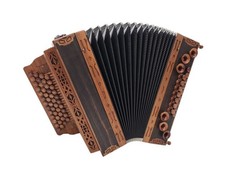 Steirische Harmonika G C F B WoidBua Modell Ebenholz Vollausstattung