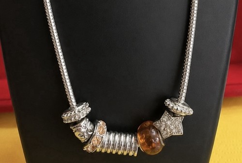 Schlangenkette silberfarben