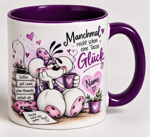 Tasse diddl personalisiert - diddl,